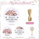 Roowest 50 Sets Bridal Shower Tea Party Favors for Guests Floral Tea Party Plastic Handheld Fans with Birde to Be Card Wedding Thank You Favor Fans Tea Party Favors for Bridal Shower Party Supplies