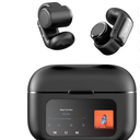 LOBKIN Open Ear Headphones,Clip On Earphones, Wireless Earbud,Open Ear Earbuds with LED Display and 4GB Memory,Bone Conduction Earbuds Built-in HD Microphone,36 Hours Playtime