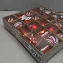 Red and White Christmas Balls Ornaments Set,Shatterproof Plastic Ball Set with Hanging Strings,Hanging Ball Ornaments for Xmas Christmas Tree Decorations,Early Ideas