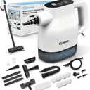 Saker EverSteam Instant-Heat Steam Cleaner for Home,15s Heat-up Handheld Steam Cleaner with Mop Attachment&Fiber Cloths,Portable Continuous Refill Steamer for Cleaning of Floor, Car and Kitchen