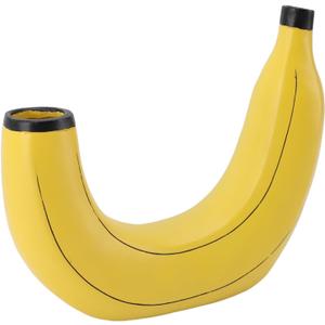 Banana Vase Decoration, Innovative Modern Fruit Shape Flower Vase, Stylish Resin Vase Ornament for Home Decor Bedroom Office Desk Farmhouse, Ideal Gift 3 Packs