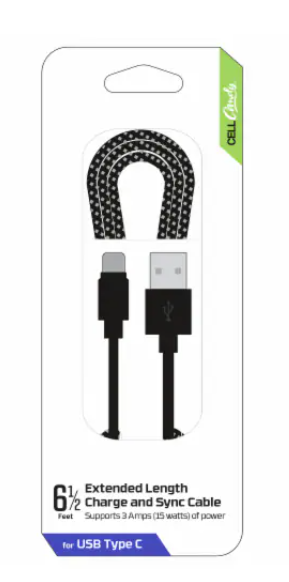 Cell Candiy Charger & Sync Cable 10Ft