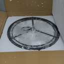 Pendant Lights Kitchen Island Dual-Sided LED Lighting, Adjustable Hanging Length, Smoked Glass Shade, Dimmable, Modern Ceiling Light Fixture for Dining Room, Bar, Living Room, Matte Black