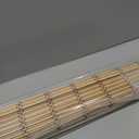 SEEYE Cordless Bamboo Blinds Shades, Light Filtering Bamboo Roller Shades Natural Roman Blind Shade, Bamboo Roll Up Blind for Windows, Easy to Install for Door, Patio, Bedroom, 28" W x 64" H,Natural