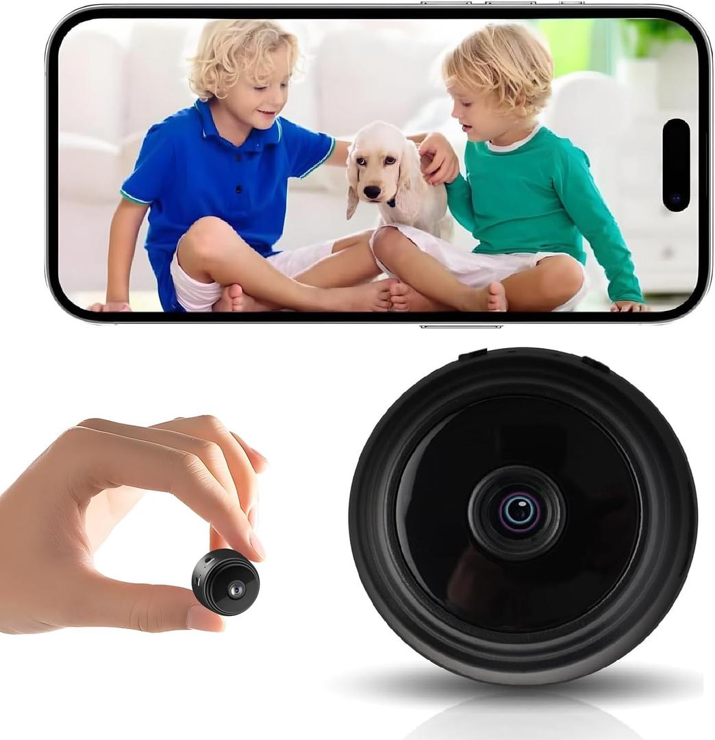 2K Ultra Hidden Camera,Nanny Cam Hidden Camera,Mini Camera Wireless,Small Spy Camera,Longer Battery Life,Motion Detection Alerts,SD/Cloud Storage, Phone App Control & Real-Time Alerts