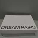 DREAM PAIRS Women's Open Toe Kitten Heel Sandals (Size 10, White)