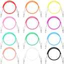 Patelai 12 Pcs Silicone Dental Bib Clips Colorful Napkin Clips Bib Holder Dentist Napkin Chain Neck Chain with Lanyard for Elderly Adult Patient Towels Restaurant Cloth Travel(Bright Color Series)