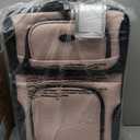 U.S. Traveler Rio Fabric Expandable Carry-on Luggage, Rolling Suitcase, Pink, 2 Wheel Set