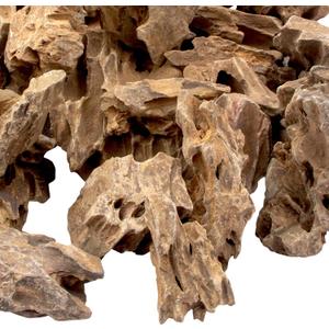 BLQH 18.1 Pounds Natural Dragon Stones for Aquascaping Terrariums,Aquarium Dragon Ohko Rock (2.1 to 7.2 inch)