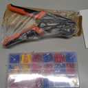 Wire Terminals Crimping Tool Kit with New Handle Design, Preciva AWG20-10 Insulated Ratcheting Crimper Tool with 370PCS Insulated Wire Connectors (USRC50371)