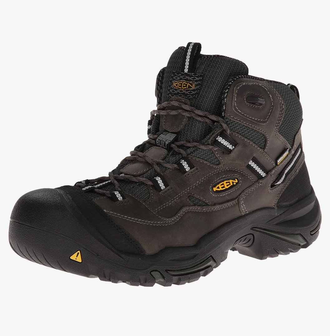KEEN Utility Men's Braddock Mid Height Steel Toe Waterproof Work Boot 11EE