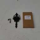 QCAA Solid Brass Door Knocker, 7-3/4", Antique Brass, 1 Pack, Made in Taiwan