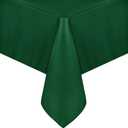 sancua Rectangle Tablecloth - 60 x 84 Inch - Stain and Wrinkle Resistant Washable Polyester Table Cloth, Decorative Fabric Table Cover for Dining Tables, Buffet Parties and Christmas, Hunter Green