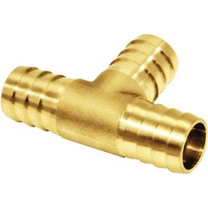 Joywayus 1" Hose Barb Tee T 3 Way Union Fitting Intersection/Split Brass Water/Fuel/Air