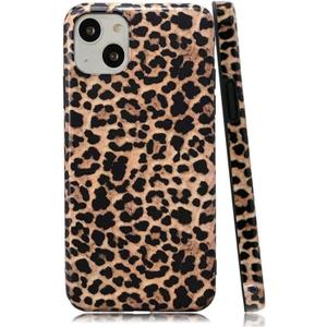 Leopard Print Case for iPhone 15, Cute Cheetah Case for Women, Glossy Slim Fit Soft Flexible Anti-Scratch Protective Cover for iPhone 15 6.1 inch