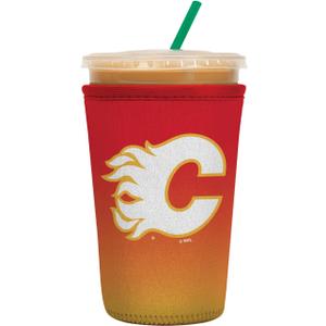 Sok It JavaSok NHL Hockey Iced Coffee & Cold Soda Insulated Neoprene Cup Sleeve (Calgary Flames, Medium: 22-28oz)