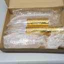 40 Pack Disposable Champagne Flutes, 5 oz Clear Plastic Champagne Glasses with Gold Rim, Elegant Toasting Glasses, Cocktail Cups for Party, Birthdays, Wedding, Christmas