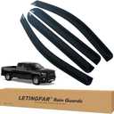Window Visors Rain Guards for Chevy Silverado 1500/GMC Sierra 1500 Crew Cab 2014 2015 2016 2017 2018 Accessories, Wind Deflectors Vent Shades for Silverado/Sierra