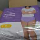 Amazon Basics Postpartum Incontinence Underwear for Women, Maximum Absorbency with Bladder Leak Protection, Fresh Protection, Disposable, Large, Lavender, 18 Count