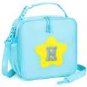 WOBAGMEN Insulated Lunch Bag for Work, School (Blue, L)