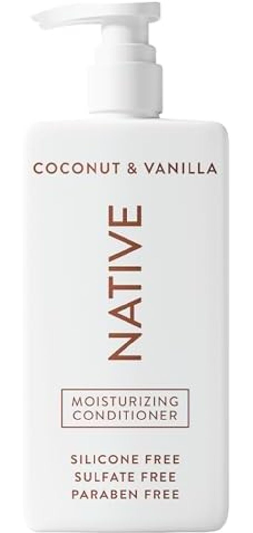 Native Coconut & Vanilla Conditioner Contain Naturally Derived Ingredients | All Hair Types, Color & Treated, Fine to Dry Damaged, Sulfate & Dye Free - 1-Pack