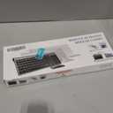 TopMate Wireless Keyboard and Mouse Ultra Slim Combo, 2.4G Silent Compact USB Mouse and Scissor Switch Keyboard Set with Cover, 2 AA and 2 AAA Batteries, for PC/Laptop/Windows/Mac - Blue Black