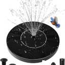 Solar Water Fountain for Bird Bath, 2026 Upgraded Solar Powered Fountain Pump with 6 Nozzle for Outdoor Garden, Pond, Pool, Birdbath