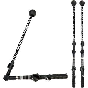 Golf Swing Trainer, Portable Golf Training Aid to Improve Hinge, Forearm Rotation, Shoulder Turn – Beginners Improve Golf Swing Exerciser Training Aid Adjustable Lightweight, (Black)