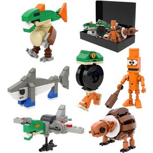 Brainrot Building Blocks Set 290PCS 6-in-1 Viral Meme Figures brainrot Toys, STEM Construction Toys for Ages 6+, DIY Creative Building Kit (with Gift Box) (Christmas)