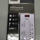 Prime Wire & Cable Prime Wire PB523120 8-Outlet Electronics Surge Protector with 14-3 SJT 6 Foot Cord, White
