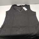 VISLILY Plus-Size-Tank-Tops for Women Cute Ring Hole V Neck Sleeveless Shirts Trendy Summer Blouses Casual Loose Fit Tunics Size 1XL