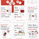 KATLADIZ 24 Packs Coworker Valentine Cards - Valentines Cards for Coworkers - The Office Valentines Day Card for Coworkers, Employees - 4.0''x 6.0'' Funny 6 Designs Card with Envelopes, Stickers