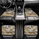 Car Floor Mats,Vehicle Front Rear Carpets Mats Universal Car Rugs,Car Accessories for Truck,Autumn Leaves (AutumL)