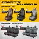 CAT MeshFlex Seat Covers Full Set for Full-Size Pickup Trucks Only - Black