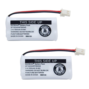 2.4V Ni-MH BT162342 BT262342 Battery for BT183342 BT283342 BT166342 BT266342 VTech CS6114 CS6419 CS6719 AT&T EL52300 CL80111 Cordless Phone (2 Pack)