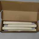 Flameless Taper Candles with Remote Control and Timer, Battery Operated LED Candlesticks with Flickering 3D Flame, 9.6 Inches Plastic Fake Candles for Christmas, Wedding and Home Decor (Ivory, 9)