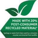 Amazon Basics 30 Gallon Flextra Strength Multipurpose Drawstring Trash Bags, 20% Post Consumer Recycled, 50 count