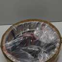 EAPUDUN Farmhouse Flush Mount Ceiling Light, 13" Imitation Wood 2-Light Fixture, Retro Style Lamp for Hallway, Entryway, Bedroom, Kitchen, Dining Room