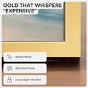 Homeforia 16 x 20 Picture Frame Gold, High End Metal 16x20 Poster Frames with Mat 11x14 Photo, 16 x 20 Gold Frame Matted to 11 by 14 Print, 20x16 Thin Hanging Frame, Tempered Glass, Wall Kit, Set of 2