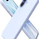 ORNARTO Compatible with iPhone 17 Case 6.3, Slim Liquid Silicone 3 Layers Full Covered Soft Gel Rubber Phone Case Protective Cover 6.3 Inch, Baby Blue