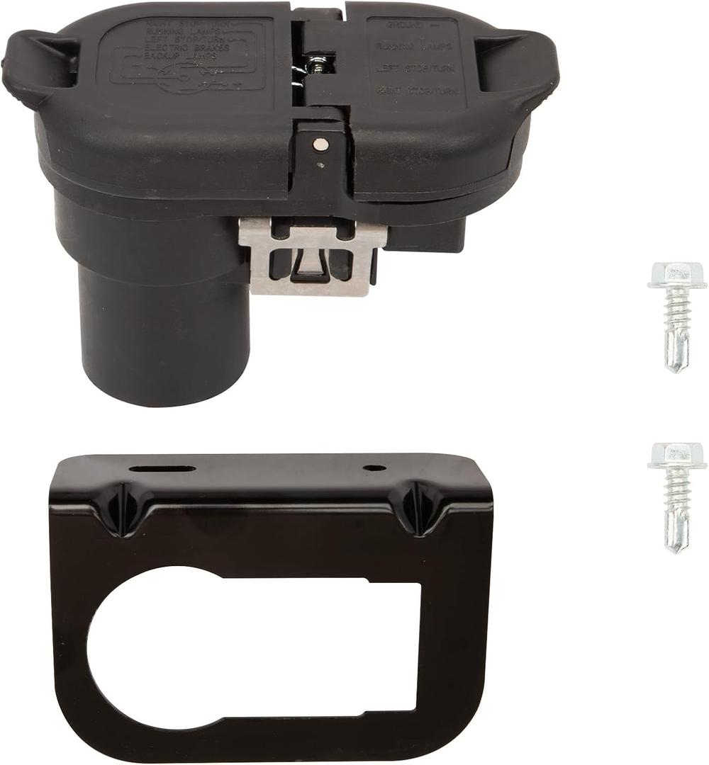 Rear Bumper Trailer Hitch Tow Plug Connector Compatible with 2011-2022 Dodge Ram 1500 2500 3500 Replaces 56055632AC 56055632AB 68573359AA 68014986AB 7-Pin