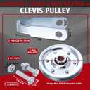 MorningRo Heavy-Duty Double-Looped Garage Door Extension Springs Bundle 150 lb (Red) Springs, 3" Pulleys, and Extension Cables for 7' Feet Garage Door Hardware Parts