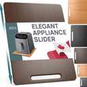 Ibyx Elegant Sliding Tray for Your Coffee Maker & Heavy Kitchen Appliances - Sturdy, Slides Easily from Under The Cabinet (Brown, 12W x 16D)