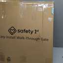 Regalo Safety 29-38.5" Baby Gate for Doorways & Bottom of Stairs, Pressure Mounted Baby Gate with Door for Babies, Toddlers & Pets, Tested & Safe for 30 Years, American Designed, American Owned, White