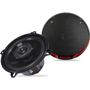 BATVOX CS501 200 Watts 5.25 Inch 2 Ways 4 Ohm Impedance and Piezo Tweeter for Premium Car Audio Coaxial Car Speakers, Car Stereo Sound System with Removable Grill (2 Speakers)