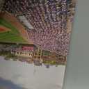 Framed Wall Art Wrigley Field in Chicago Wall Pictures for Living Room Baseball Field Skyline Canvas Paintings Sports Stadium Bedroom Wall Decor Modern Artwork for Office Ready to Hang - 36"Wx16"H