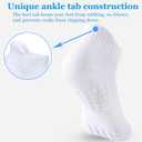 Women's Ankle Athletic Running Socks, Anti-Blister Cotton Cushioned Wicking Socks (5 Pairs) (9-11, Multicolor)