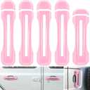 E-cowlboy Door Handle Inserts Cover Trim+Tailgate Handle Cover for 2018-2024 Jeep Wrangler JL JLU Sports Sahara Freedom Rubicon Unlimited Gladiator JT 2-Door & 4-Door Exterior Accessories (Pink 5PCS)
