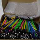 Colarr 300 Pieces Mechanical Pencils 0.7 mm with Eraser Colored Inkless Pencils Cute Mechanical Pencils for Kid School Students Artist Writing Drawing