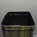 iTouchless 50 Liter / 13 Gallon Kitchen Trash Can with AC Adapter, Lid & Odor Filter  Motion Sensor Stainless Steel Garbage Bin for Home, Office, or Garage  Slim, Large Capacity Design (Light Silver / AC)